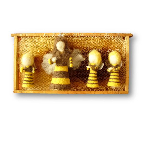 Bienenkönigin mit Bienenkindern